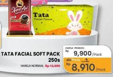 Promo Harga Tata Facial Tissue Softpack 250 sheet - Carrefour