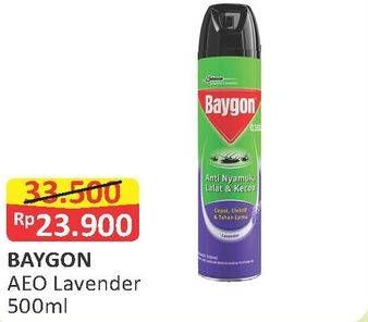 Promo Harga BAYGON Insektisida Spray Lavender 500 ml - Alfamart