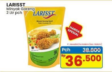 Promo Harga Larisst Minyak Goreng 2000 ml - Indomaret