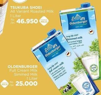 Promo Harga Oldenburger UHT Full Cream, Semi-Skimmed 1000 ml - LotteMart