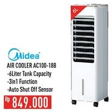 Promo Harga Midea AC 100-18B Air Cooler  - Hypermart