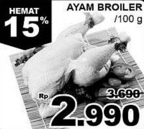 Promo Harga Ayam Broiler per 100 gr - Giant