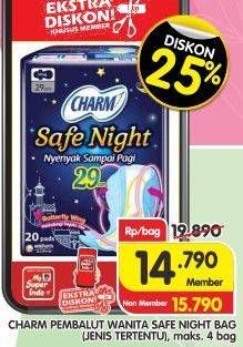 Promo Harga Charm Safe Night Wing 29cm 20 pcs - Superindo