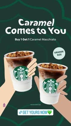 Promo Harga Caramel Comes to You  - Starbucks