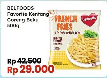 Promo Harga Belfoods French Fries 500 gr - Indomaret