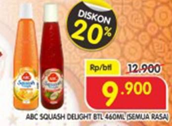 Promo Harga ABC Syrup Squash Delight All Variants 460 ml - Superindo