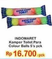 Promo Harga INDOMARET Kamper Toilet Colour Ball 5 pcs - Indomaret