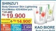 Promo Harga Shinzui Body Cleanser Kirei, Matsu 420 ml - Indomaret