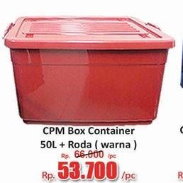 Promo Harga CPM Container Box + Roda Warna 50000 ml - Hari Hari