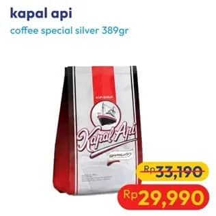 Promo Harga Kapal Api Kopi Spesial Silver 380 gr - Hypermart