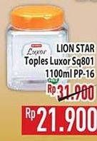 Promo Harga LION STAR Luxor Square Candy Jar 801  - Hypermart