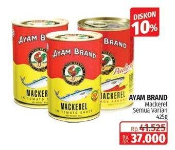Promo Harga Ayam Brand Mackerel All Variants 425 gr - Lotte Grosir