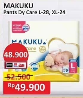 Promo Harga Makuku Dry & Care Celana L28, XL24 24 pcs - Alfamart