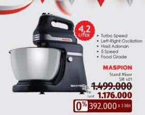 Promo Harga MASPION Stand Mixer SM-401  - LotteMart
