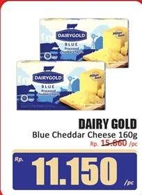 Promo Harga Dairygold Blue Keju Cheddar Olahan 170 gr - Hari Hari