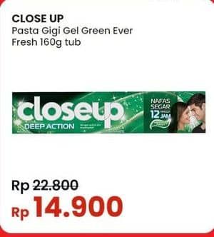 Promo Harga Close Up Pasta Gigi Everfresh Menthol Fresh 160 gr - Indomaret