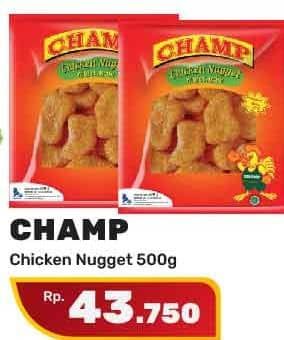 Promo Harga Champ Nugget Chicken Nugget 500 gr - Yogya