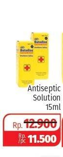 Promo Harga BETADINE Antiseptic Solution 15 ml - Lotte Grosir