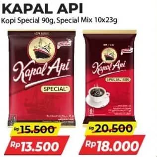 Promo Harga Kapal Api Kopi Bubuk Special 90 gr - Alfamart