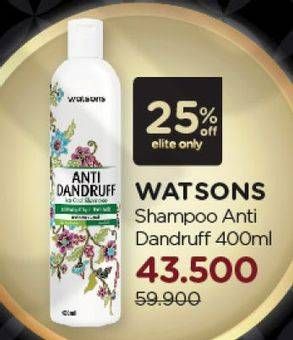 Promo Harga WATSONS Habatus Sauda Shampoo Anti Dandruff 400 ml - Watsons