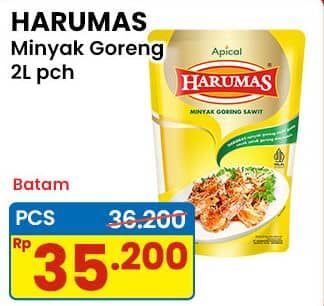 Promo Harga Harumas Minyak Goreng 2000 ml - Indomaret