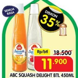 Promo Harga ABC Syrup Squash Delight All Variants 460 ml - Superindo