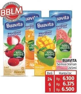 Promo Harga Buavita Fresh Juice All Variants 250 ml - Lotte Grosir