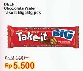 Promo Harga DELFI Take It Wafer Big 33 gr - Indomaret