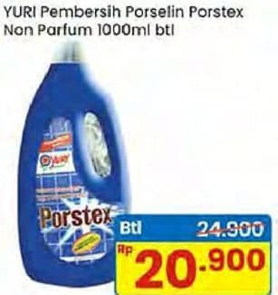 Promo Harga Yuri Porstex Pembersih Porselen 1000 ml - Indomaret