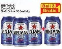 Promo Harga BINTANG Zero 330 ml - Indomaret