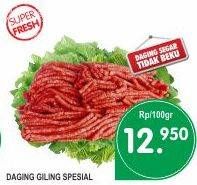 Promo Harga Daging Giling Sapi Spesial per 100 gr - Superindo