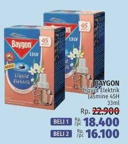 Promo Harga BAYGON Liquid Electric Silky Jasmine 33 ml - LotteMart