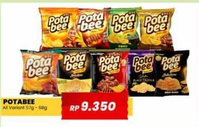 Promo Harga Potabee Snack Potato Chips All Variants 57 gr - Yogya