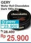 Promo Harga CHOCOLATOS Wafer Roll Cokelat Dark 190 gr - Indomaret