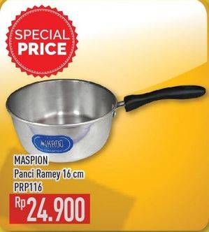 Promo Harga MASPION Panci Ramey PRP116  - Hypermart