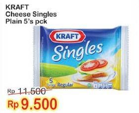 Promo Harga KRAFT Singles Cheese Plain 5 pcs - Indomaret