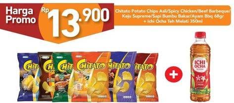 Promo Harga CHITATO Potato Chips + ICHI OCHA Teh  - Carrefour