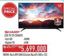 Promo Harga Sharp 2T-C50AD1i Full-HD 50"  - Hypermart