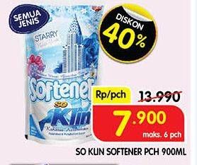 Promo Harga So Klin Softener All Variants 900 ml - Superindo