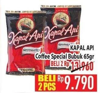 Promo Harga Kapal Api Kopi Bubuk Special 65 gr - Hypermart