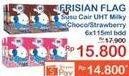 Promo Harga Frisian Flag Susu UHT Milky Zuzhu Zazha Chocolate, Strawberry per 6 tpk 115 ml - Indomaret