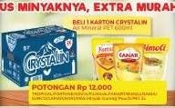 Promo Harga Crystalline Air Mineral per 24 botol 600 ml - Alfamart
