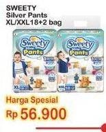 Promo Harga Sweety Silver Pants XL18+2, XXL18+2 20 pcs - Indomaret