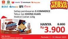 Promo Harga Khong Guan Malkist Salut Cokelat 120 gr - Alfamidi