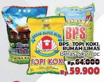 Promo Harga BPS/TOPI KOKI/RUMAH LIMAS Beras  - LotteMart