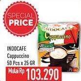 Promo Harga Indocafe Cappuccino per 50 sachet 25 gr - Hypermart