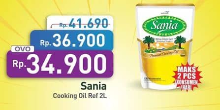 Promo Harga Sania Minyak Goreng 2000 ml - Hypermart