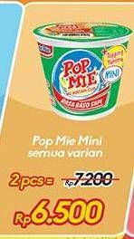 Promo Harga Indomie Pop Mie Mini All Variants 35 gr - Indomaret