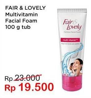 Promo Harga GLOW & LOVELY (FAIR & LOVELY) Multivitamin Facial Foam 100 gr - Indomaret