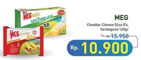 Promo Harga MEG Cheddar Cheese 165 gr - Hypermart